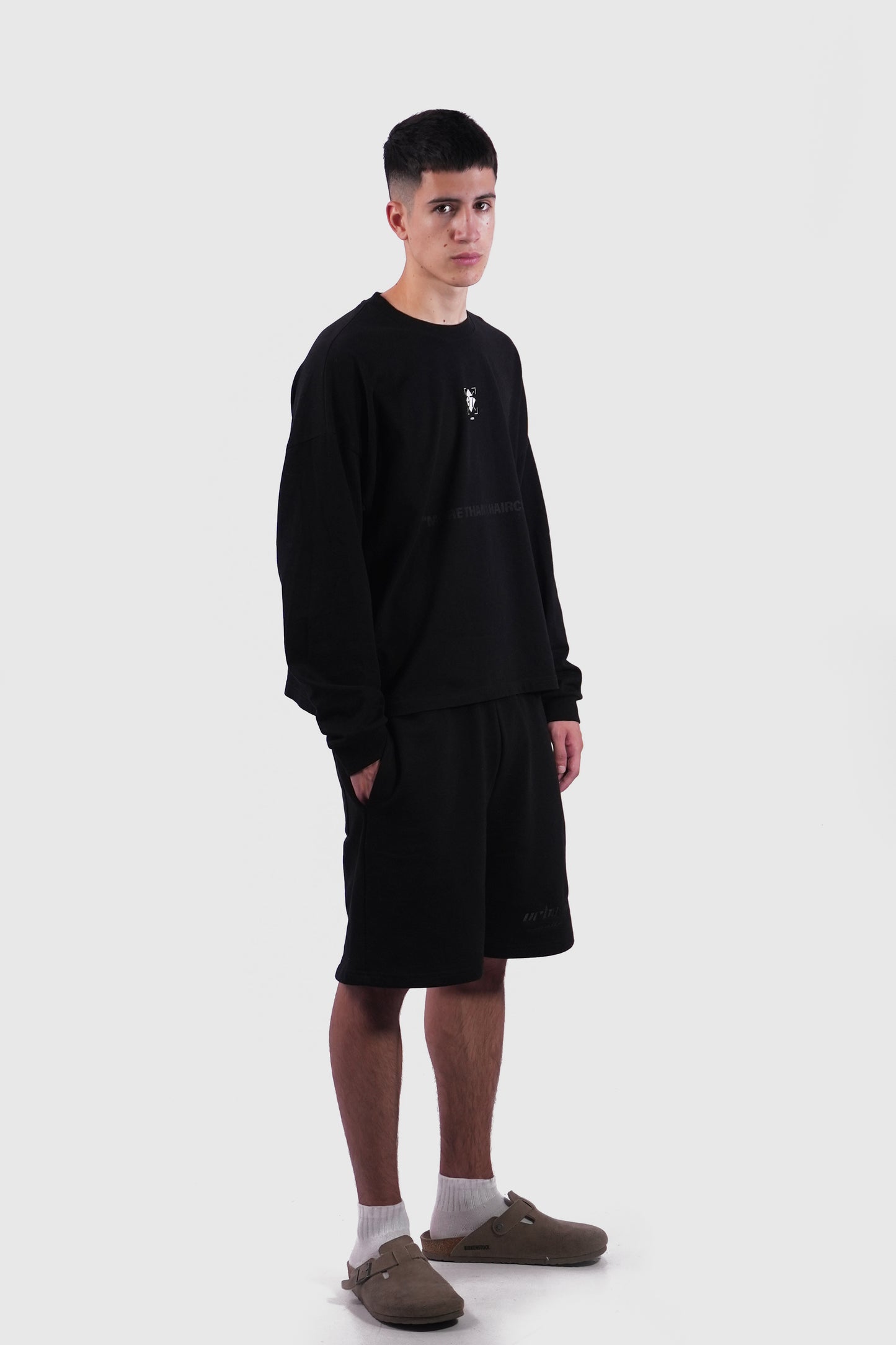 Black Relaxed Sweatshorts